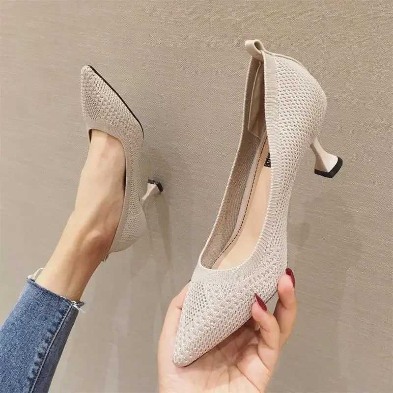 Womens Pump Summer Shoes Thin High Heels Sexy Pointed Toe Slip on Wedding Party Brand Fashion Shoes Y241017
