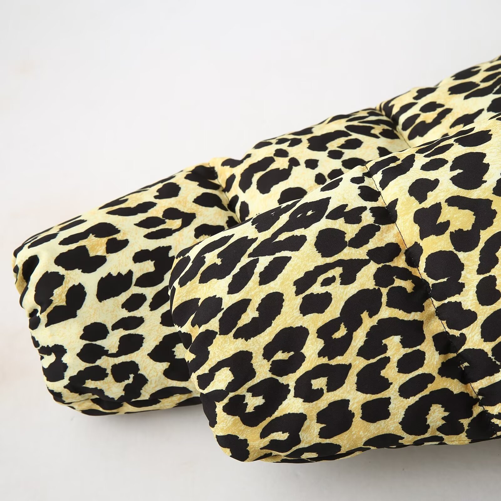 Leopard Print Jackets Women's Coat Parkas 2024 Inszart Long Sleeve Outerar With Zipper Outerwear Casacas Para Mujer Woman Jacket