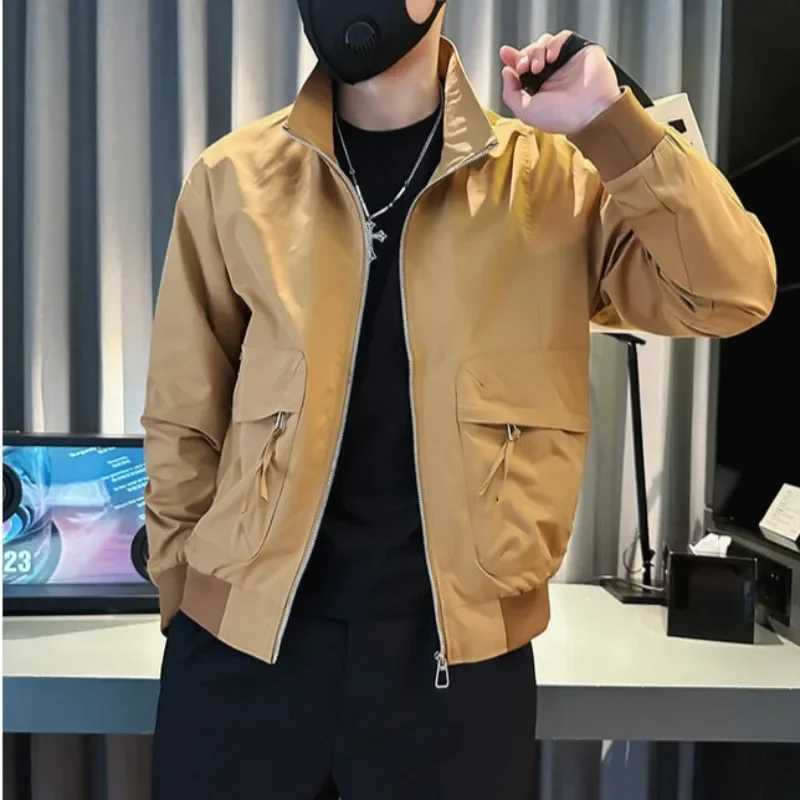 Spring and autumn mens outerwear goods Zip V jacket mens cheap clothing quotation Cold fashion High quality Joker Luxury Designer Harajuku M241017