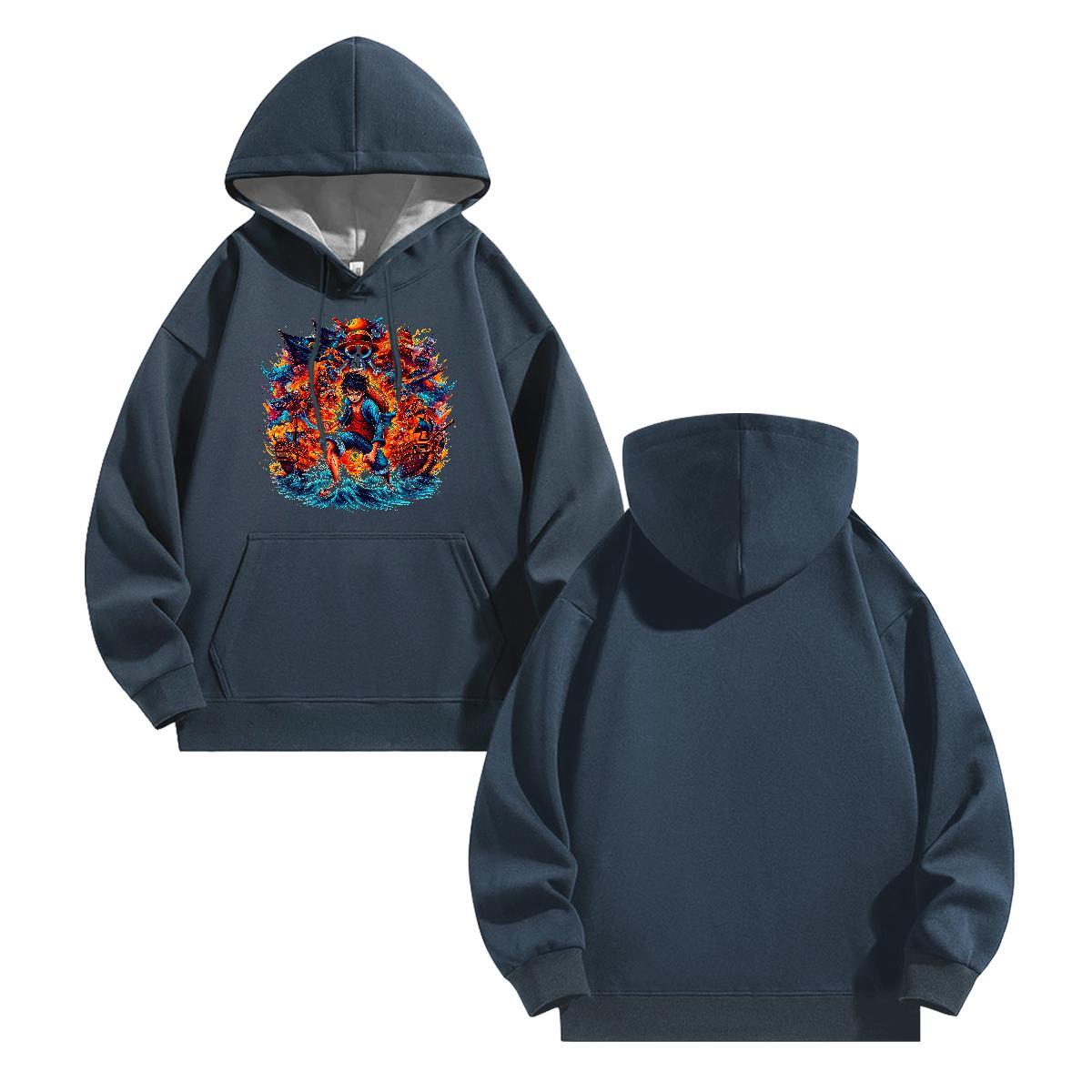 Casual New Men Sweatshirt hoodie Breathable Soft Cool Design Mens Hoodie Black Oversized Clothes Hoodie High Street Hip Hop Warm Fleece
