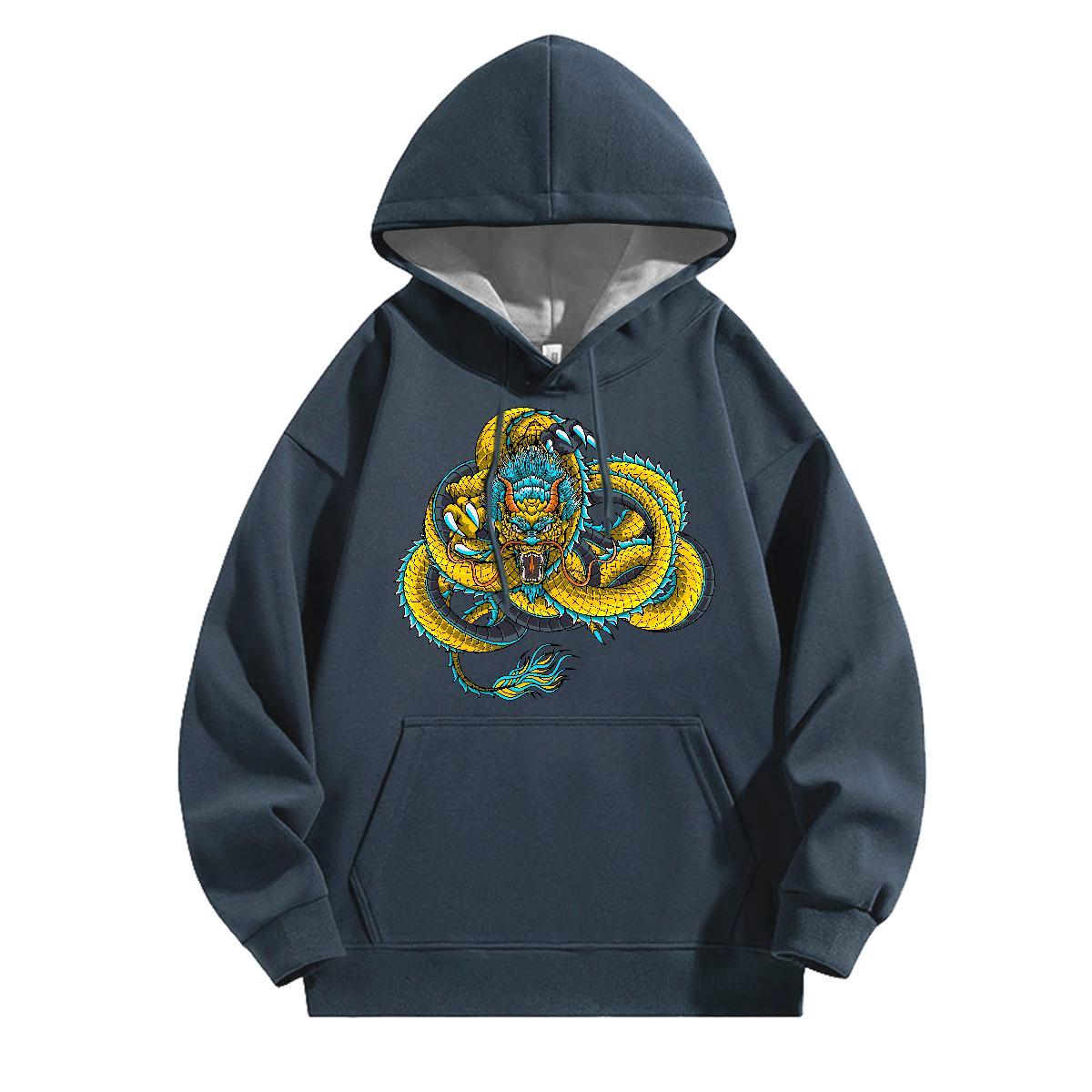 Stylist Men's Hooded Sweatshirt TOP Quality Couples Hoodie Custom Cartoon Hoody Sports Casual Long Sleeve Drawstring Warm Fleece