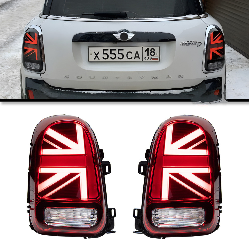 Car Taillights for MINI Cooper Countryman 20 14-20 19 F60 Dynamic Signal Tail Lamp DRL Brake Reverse Lights