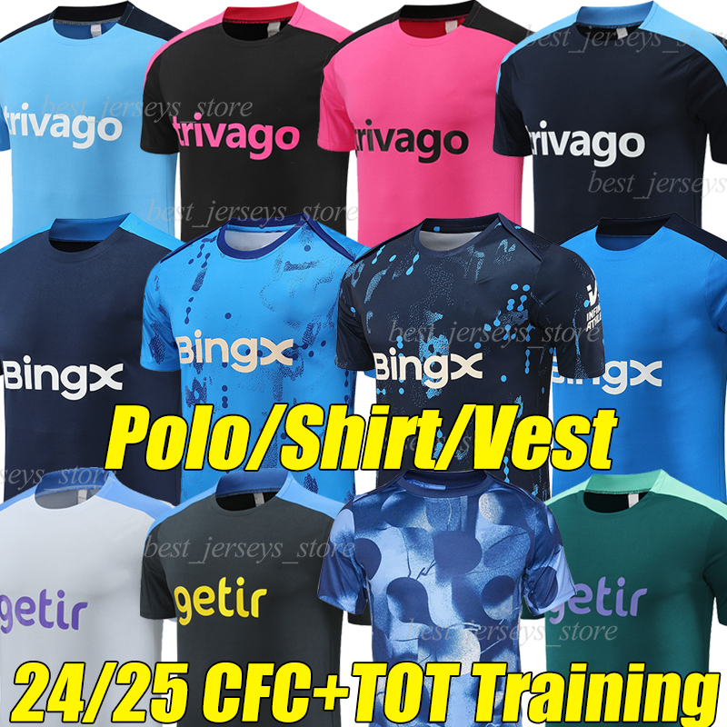 2024 2025 CFC TOT soccer jerseys POLO Training Vest 24/25 PALMER JOAO FELIX NETO ENZO NKUNKU STERLING SON RICHARLISON MADDISON JOHNSON pre-match football shirt