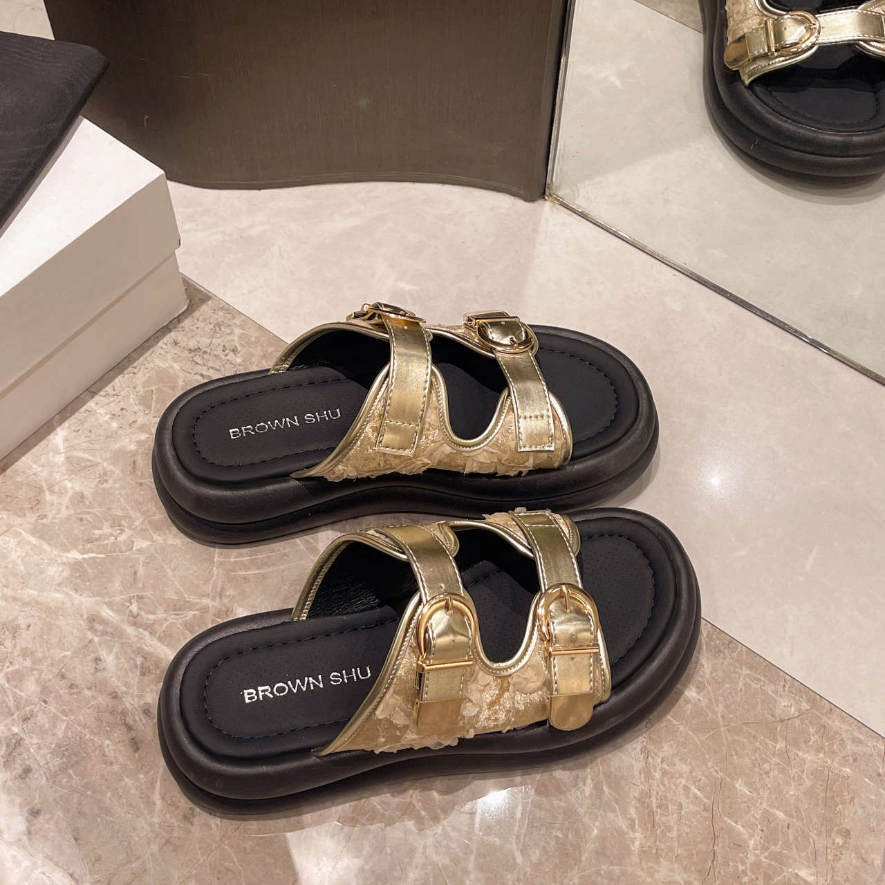 Women S Slippers New Summer Outerwear With Thick Sole One Line Exposed Toe Buckle Chinese Style Matching Skirt Sandal JJ D Ddmythur