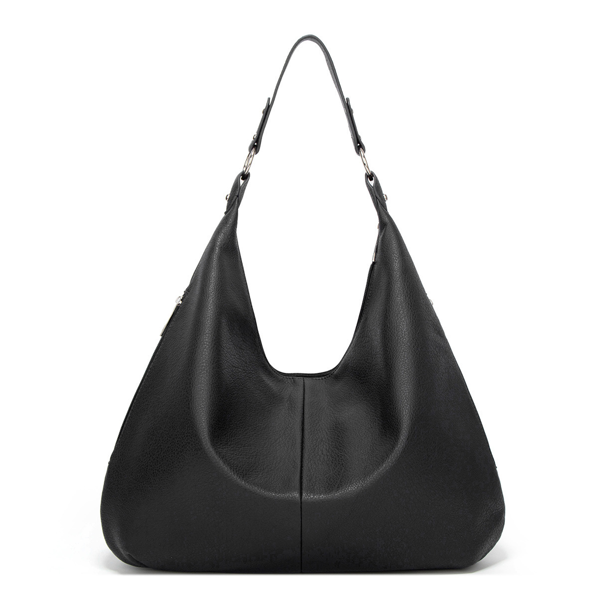 Designer Leather Crossbody Loop Hobo Tote: Large Capacity Shoulder Bag Handbag