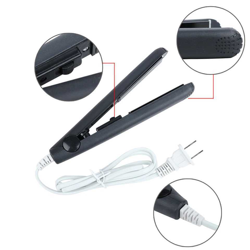 2 in 1 Tourmaline Ceramic Hair Straightening Irons Hair Straightener Curler Ceramic Flat Iron Tourmaline Plate Heating StylingXJ241016