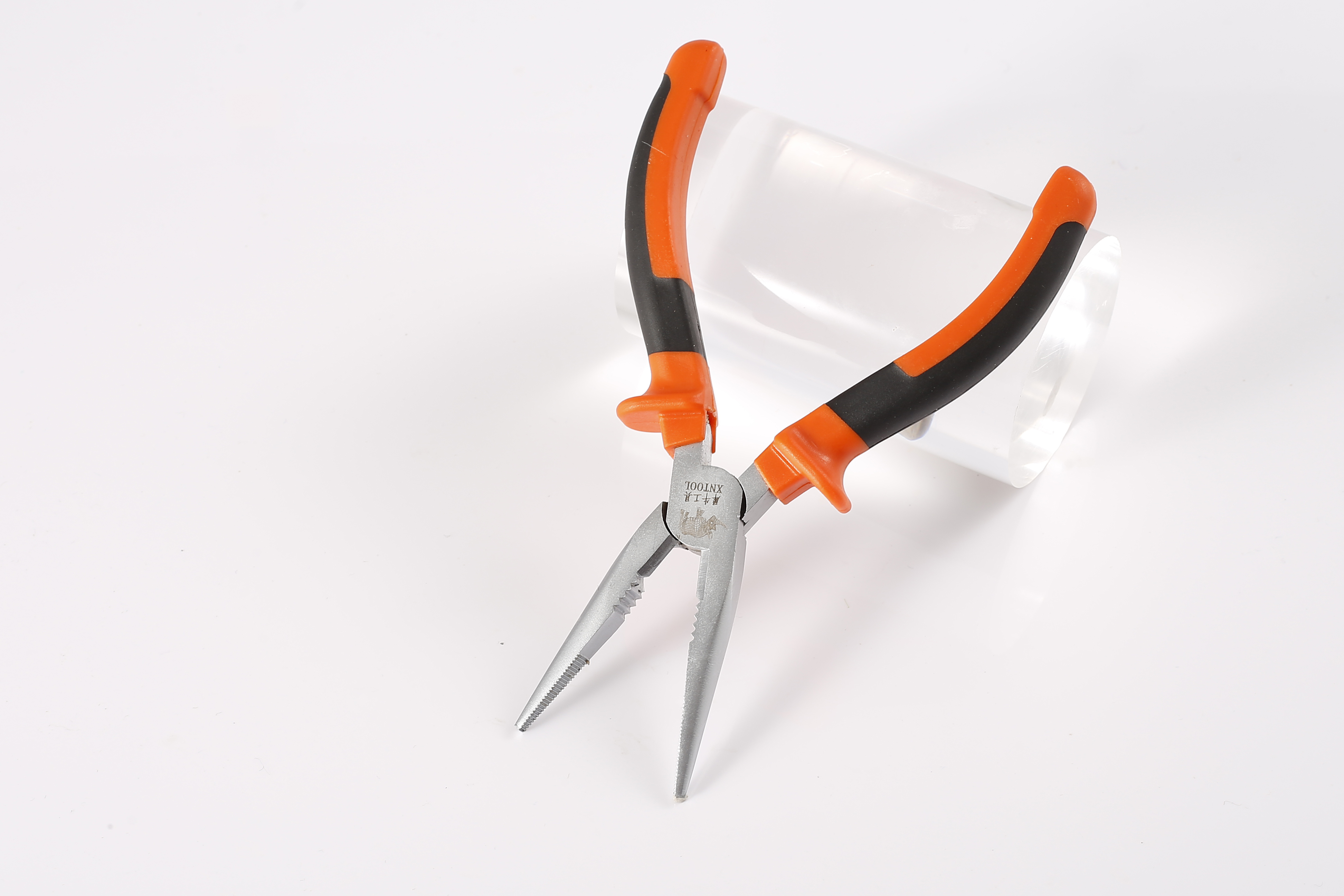 European pliers Pearl nickel treatment on the surface of the handle of orange black whale fish