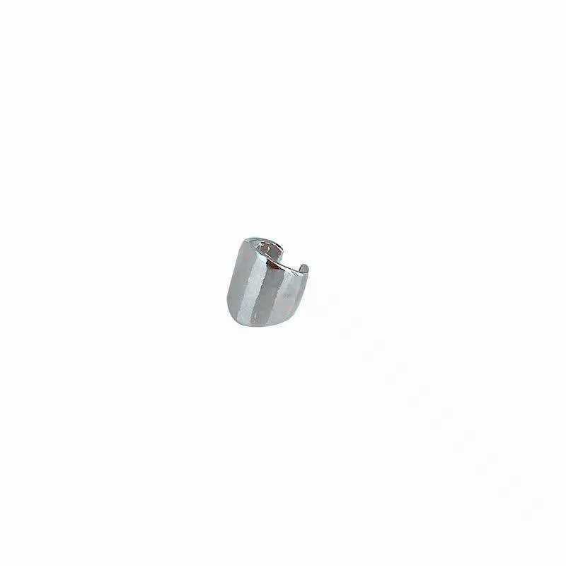 1Pc silver C-shaped unperforated earring clip suitable for womens fashionable snake shaped ear clip unperforated jewelry W241017