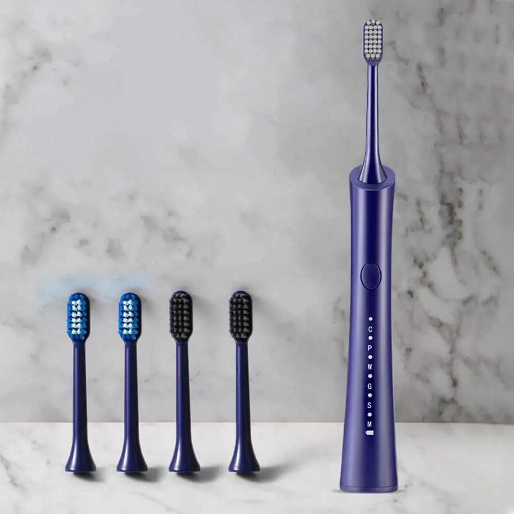 Whitening Electric Toothbrush Advanced Electric Toothbrush with 5-head Brush 6-speed Timer Suitable for Men M241017