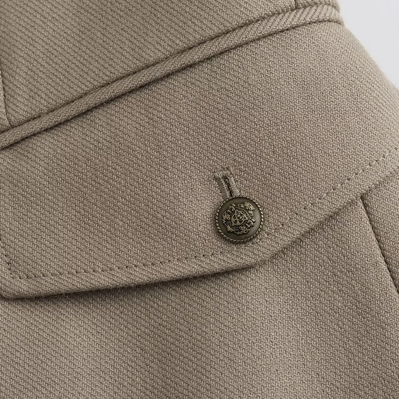 Blazer Feminina Alfaiataria Women's Blazers With Button Outwear Long Sleeve 2024 Inszartrafz Jackets Solid Elegant Fashion Coats