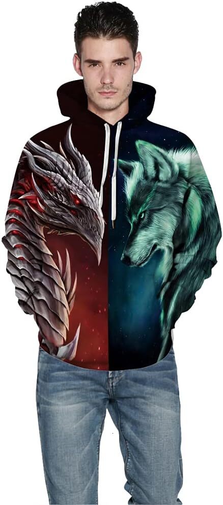 Hoodie for Mens Womens Unisex 3D Pattern Printed Hoodies Graphics Pockets Athletic Sweatshirts Fashion Trends Graphic Hoodies sweatshirt Pullover Long