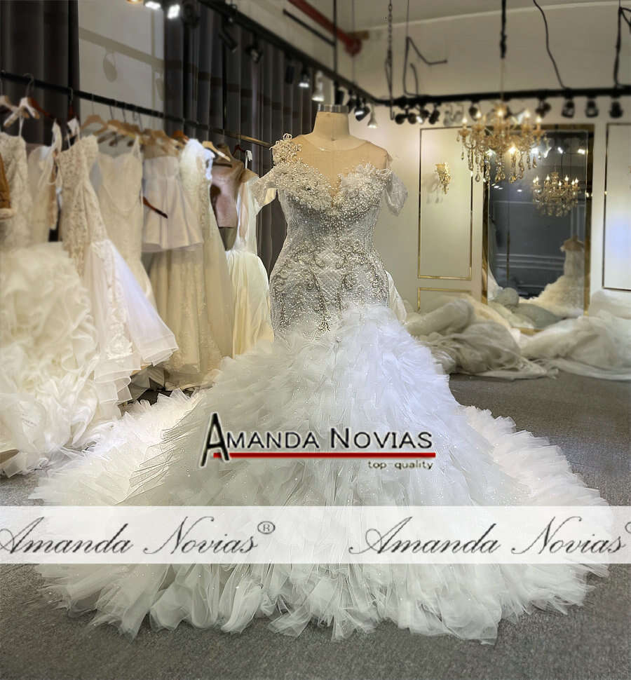 Amanda Novias African Mermaid Handwork Wedding Dress