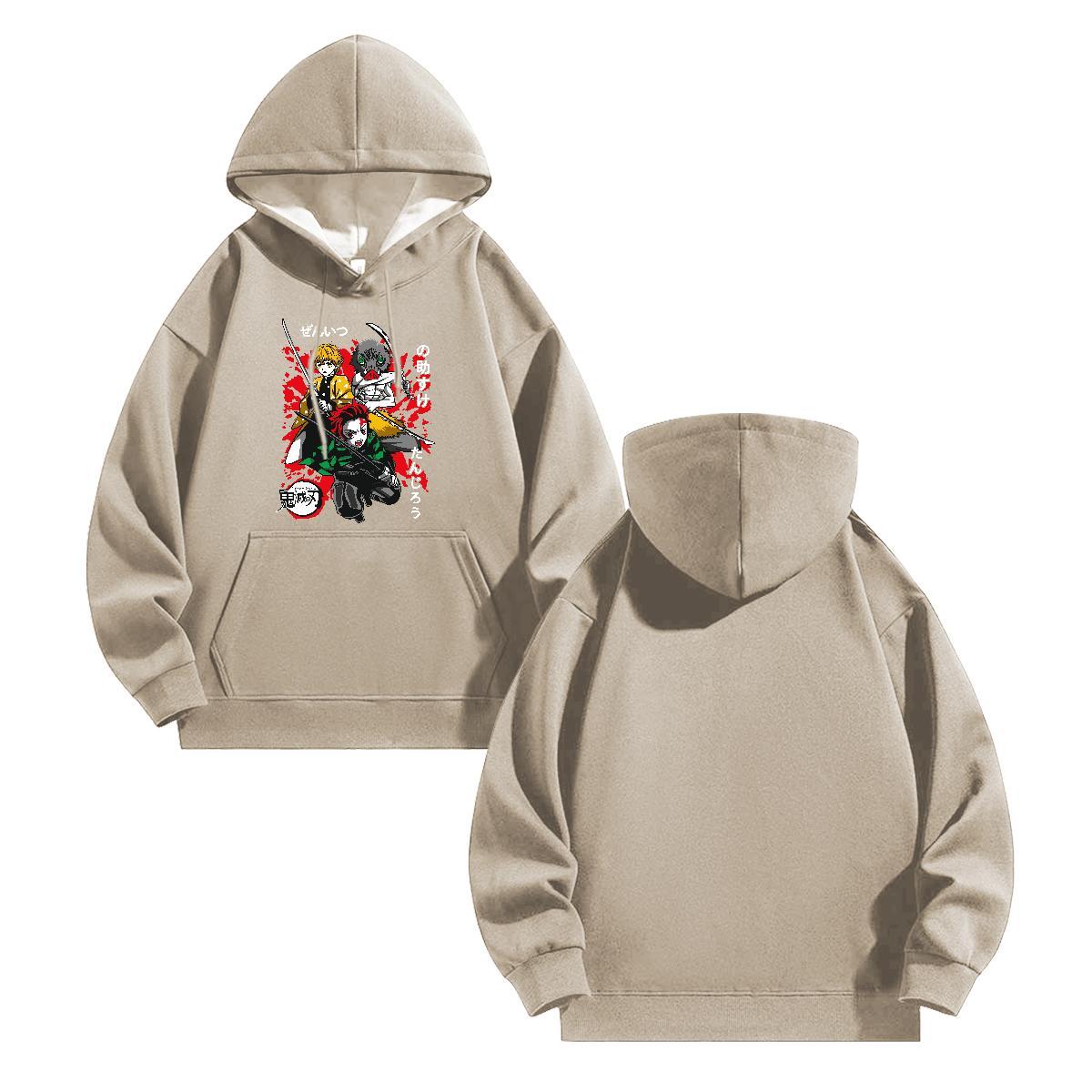 Brand Men Sweatshirt hoodie Street wear Hip Hop Loose Fit Hoodie for Man Woman Breathable Soft Anime Oversized US Size Top Pullover Hoodie Thick Fleec