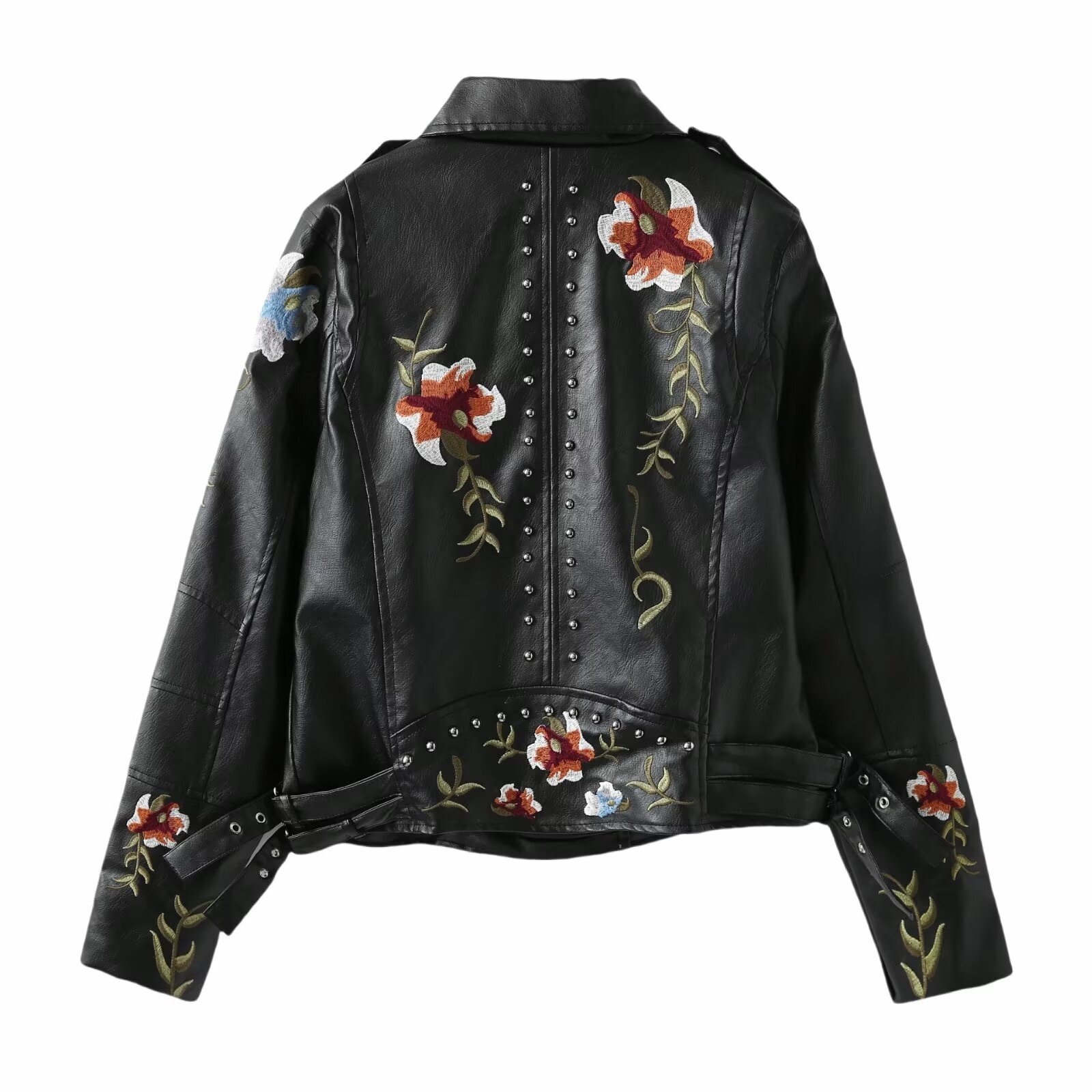 Leather Jackets Women's Fur Coat Ral Long Sleeve Outwear Inszartrafaf Elegant With Zipper 2024 Chaquetas Para Mujeres Top