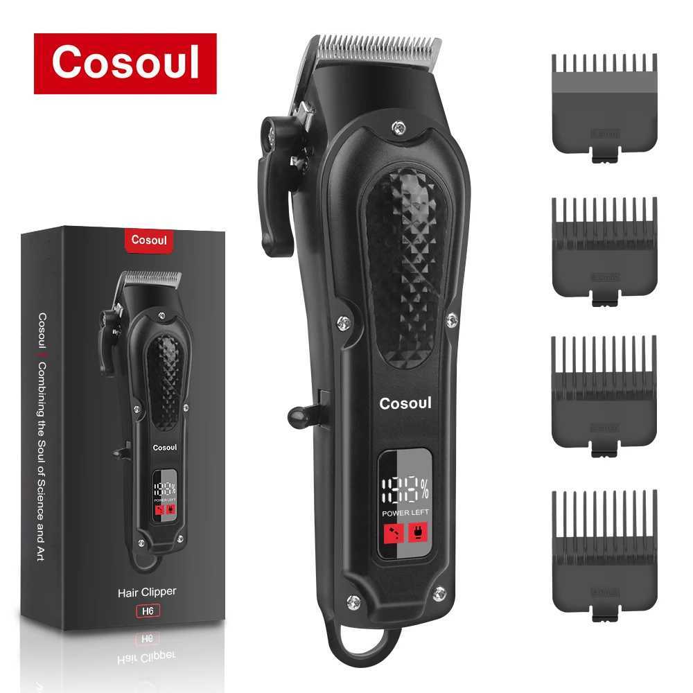 Cosoul hair clipper compact hair trimmer electric beard trimmer LED display screen hair length adjustable large capacity battery W241017