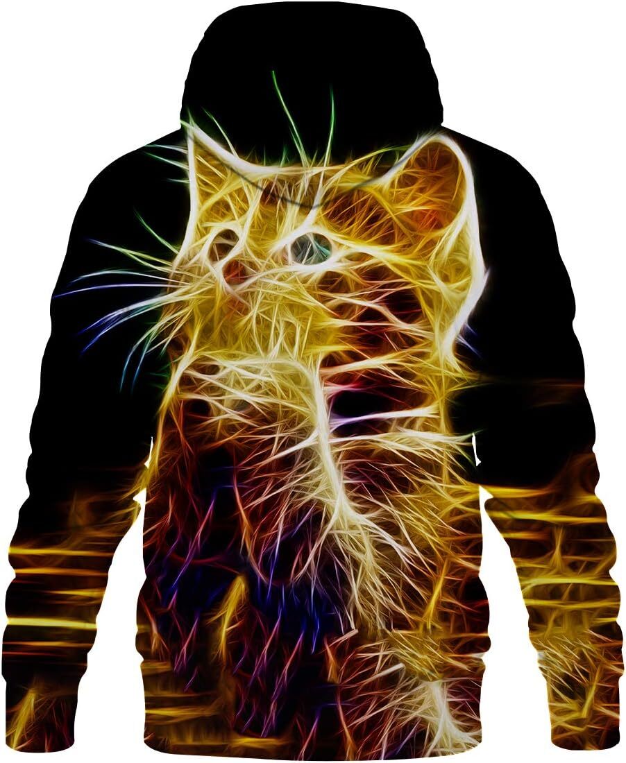 Hoodie for Mens Womens Graphic Hoodies for Men Women Unisex Novelty Sweatshirts Cool 3D Printed Pullover Hoody Hoodie with Pocket Graphic Fashionable 