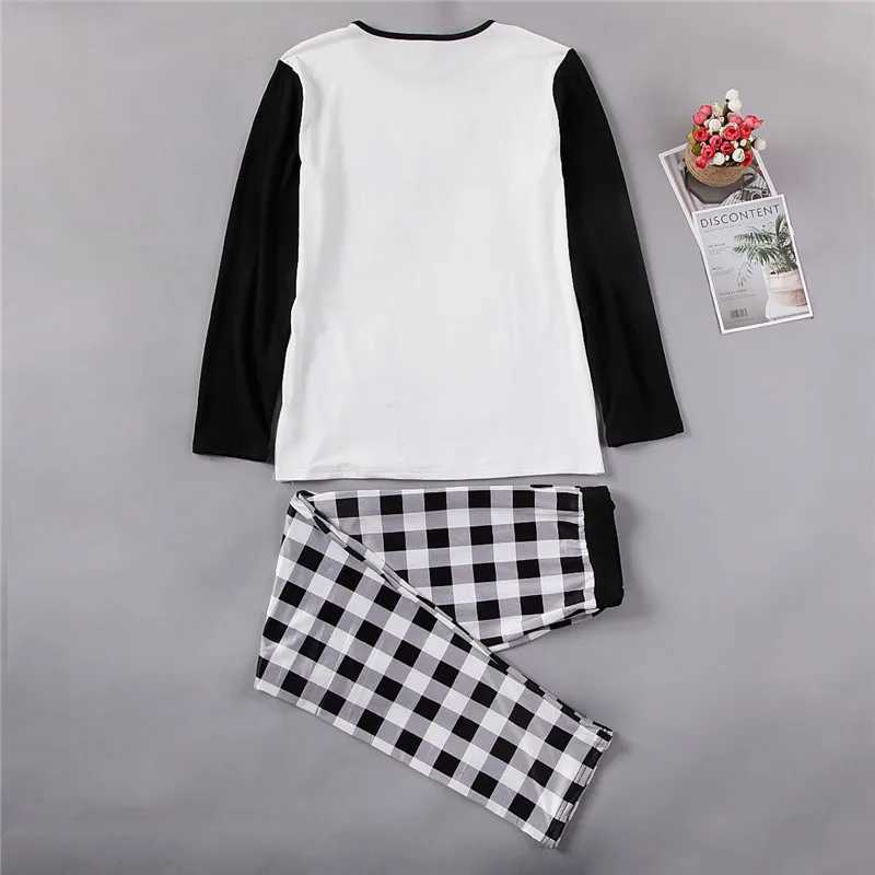 PUDCOCO Family Matching Christmas Pajama Set for Womens Adult Baby Pajama Set W241015