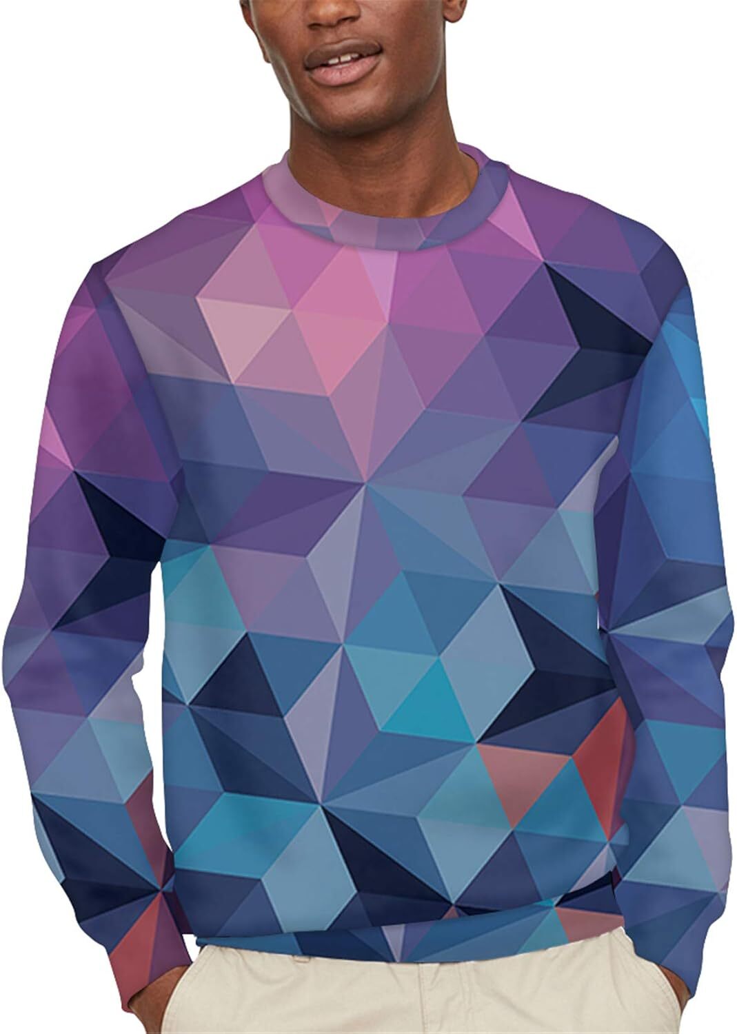 Long Sleeve Shirts for Men sweatshirt Mens Lightweight Crewneck Sweatshirt Sweater Thin Long Sleeve Pullover Sweater Sport Tops Fall Clothes