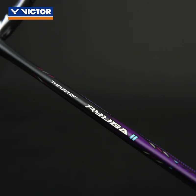 Victor Dragon Fang Blade 1st and 2nd Generation TK-RYUGA I II Flame Red and Dark Purple Offensive Badminton Paddles W241017