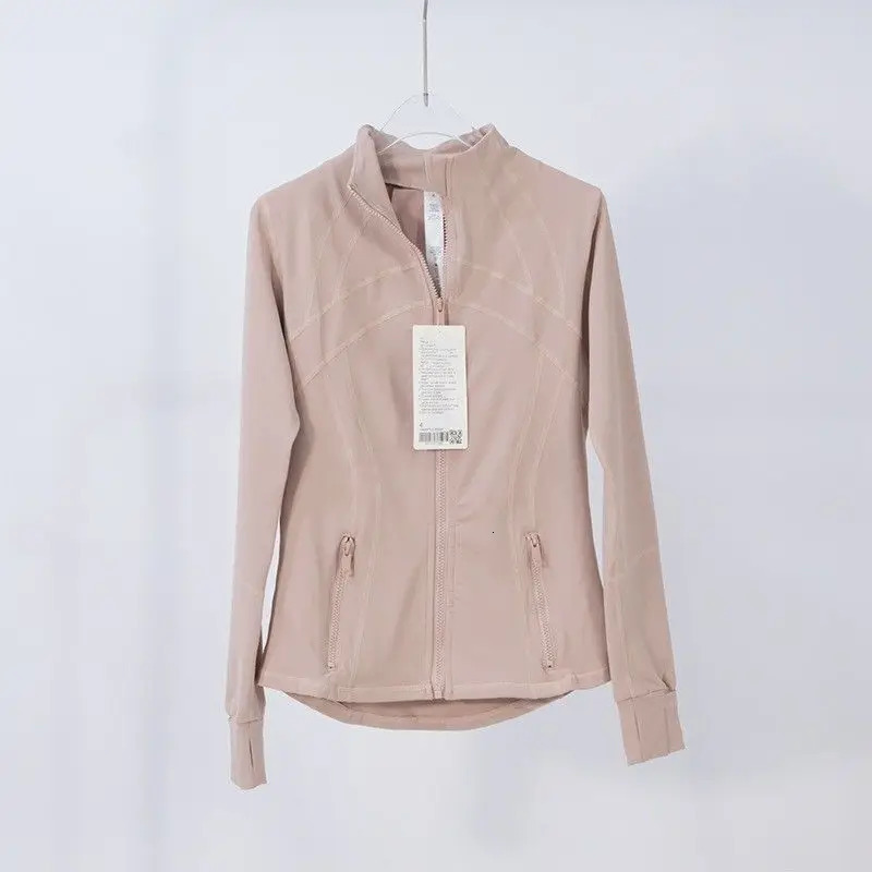 Womens yoga fitness collar ultra-thin jacket sports long sleeved jacket fitness yoga suit fast drying breathable fitness 241016