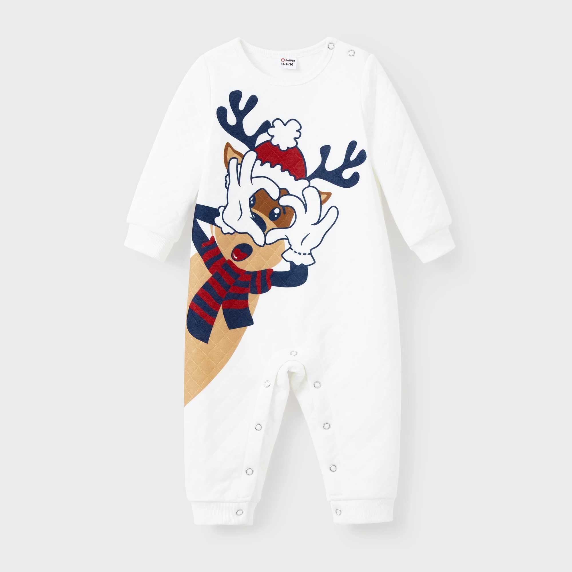Christmas Family Matching Fun Weird Reindeer Shape Top W241015