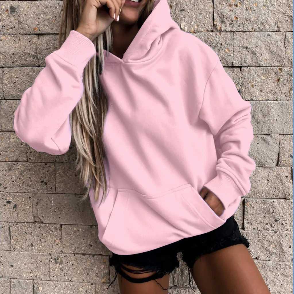 Lazy Style Pullover Polyester Cotton Sweatshirt Hoodie Casual Womens 2024 New Harajuku Hoodie Womens Hoodies SportswearX241016