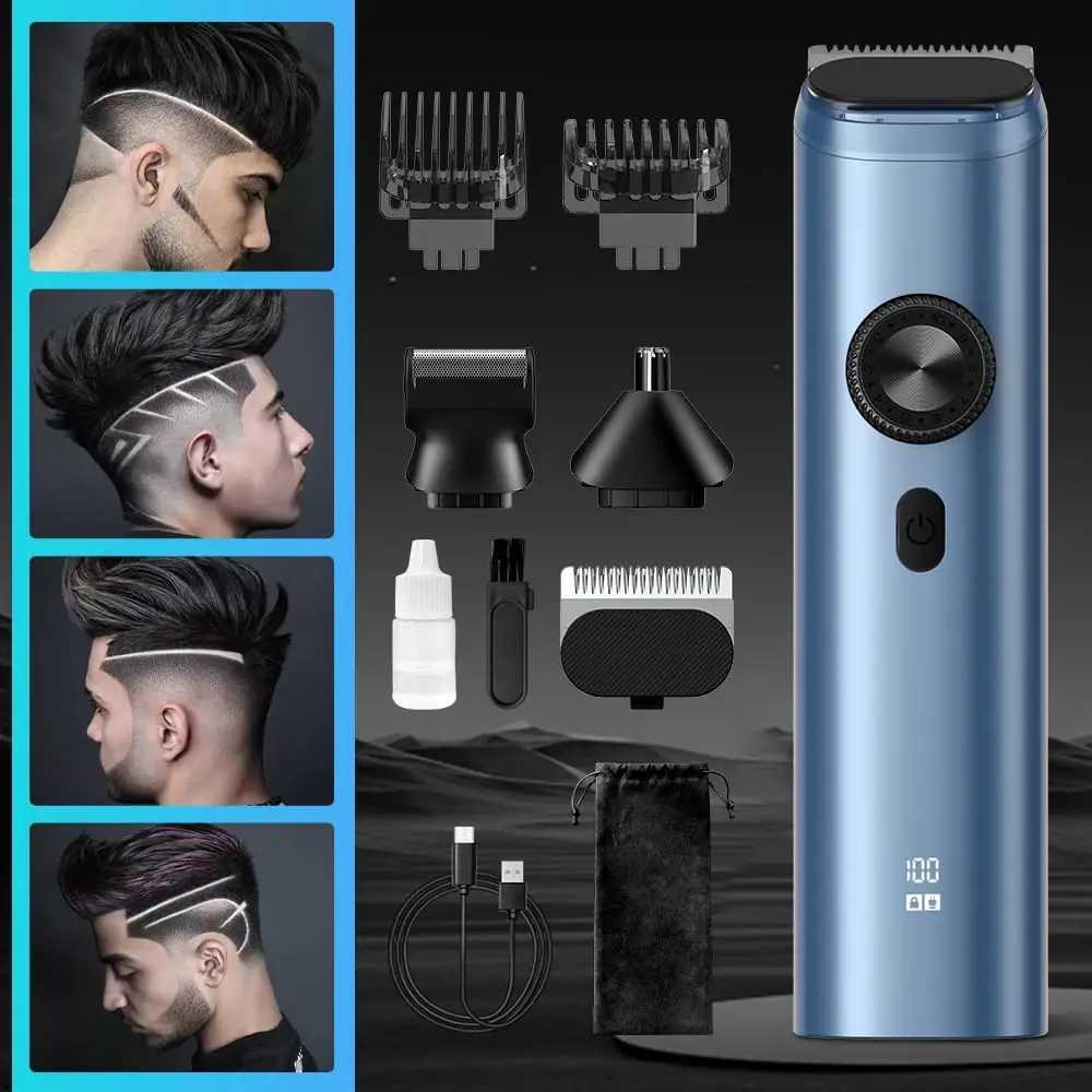 Sejoy Mens Beard Trimmer Cordless Nose Hair Trimmer Waterproof Trimmer and Trimmer Set Electric Shaver W241017