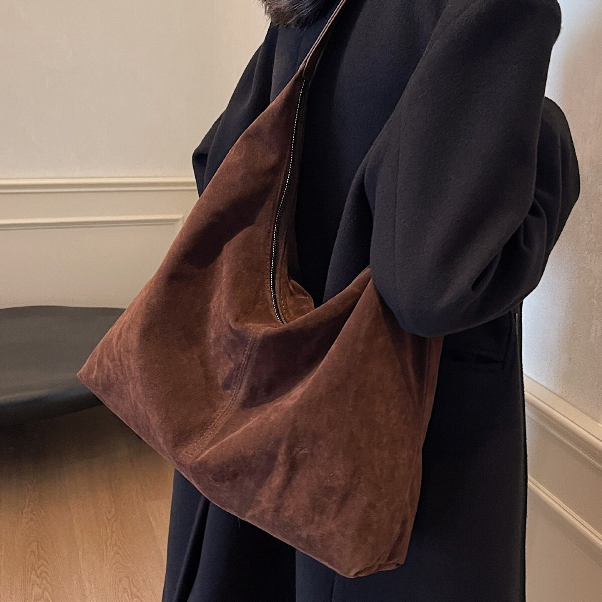 Autumn high-end armpit women's new matte tote fashionable commuting large capacity shoulder bag