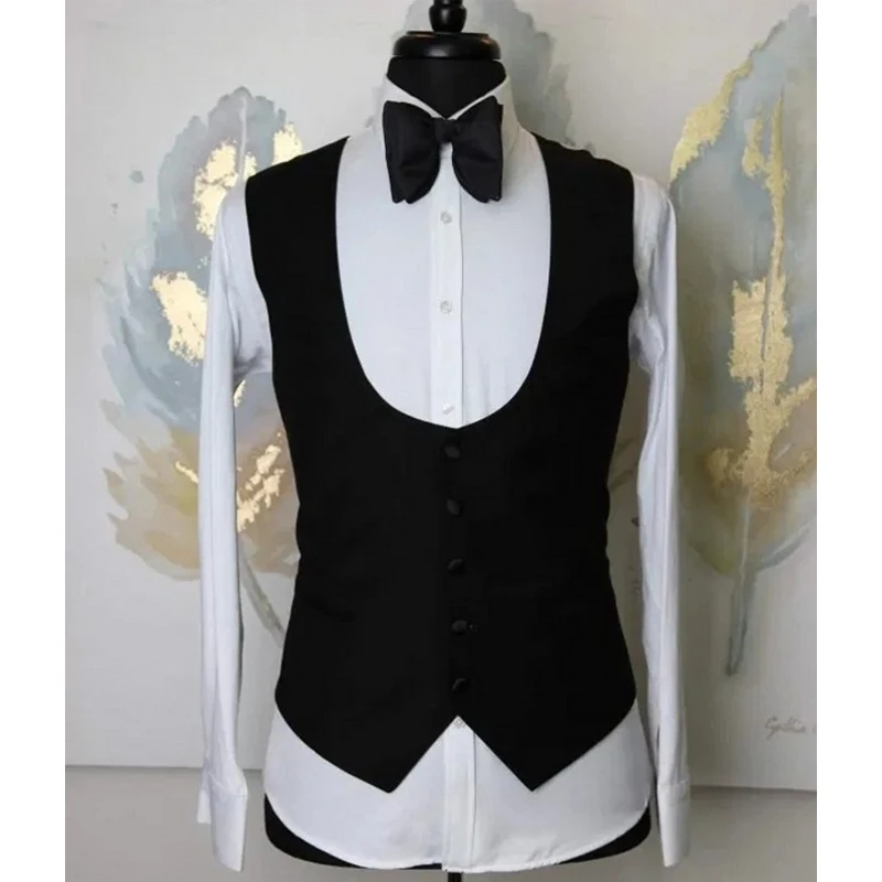 Floral Wedding Groom Tuxedo for Men Suits Slim Fit 3 Piece Custom Male Fashion Formal Costume Jacket With Black Waistcoat Latest