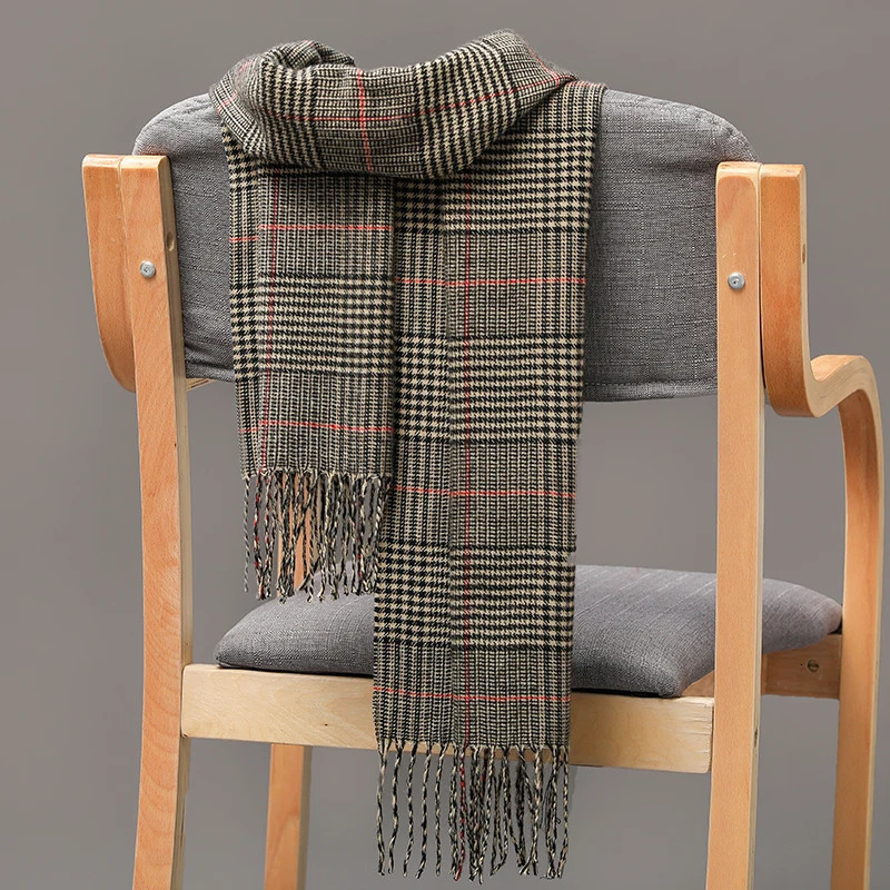 190 * 35cm mens and girls collar unisex childrens scarf autumn and winter long thick warm full set cashmere shawl Pashmina muffler bag 241017