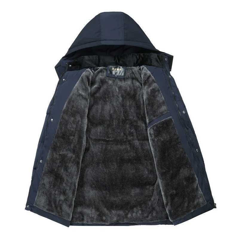 2024 new hooded winter jacket for men thick and warm windproof gift for mens winter jacket X241017