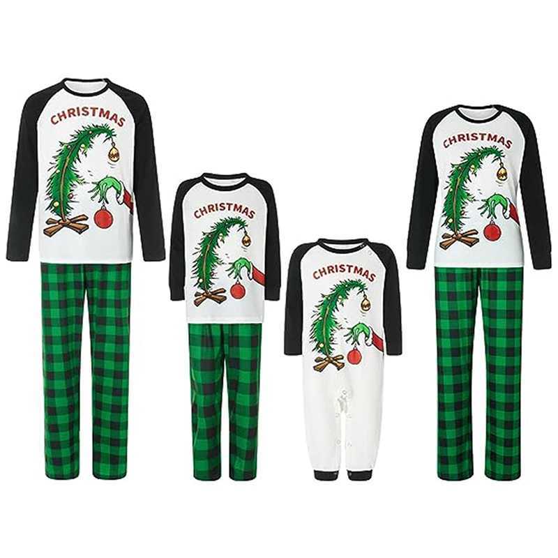 New Christmas Pajama Family Matching Set for Adults Children Santa Claus Family Matching Set W241015