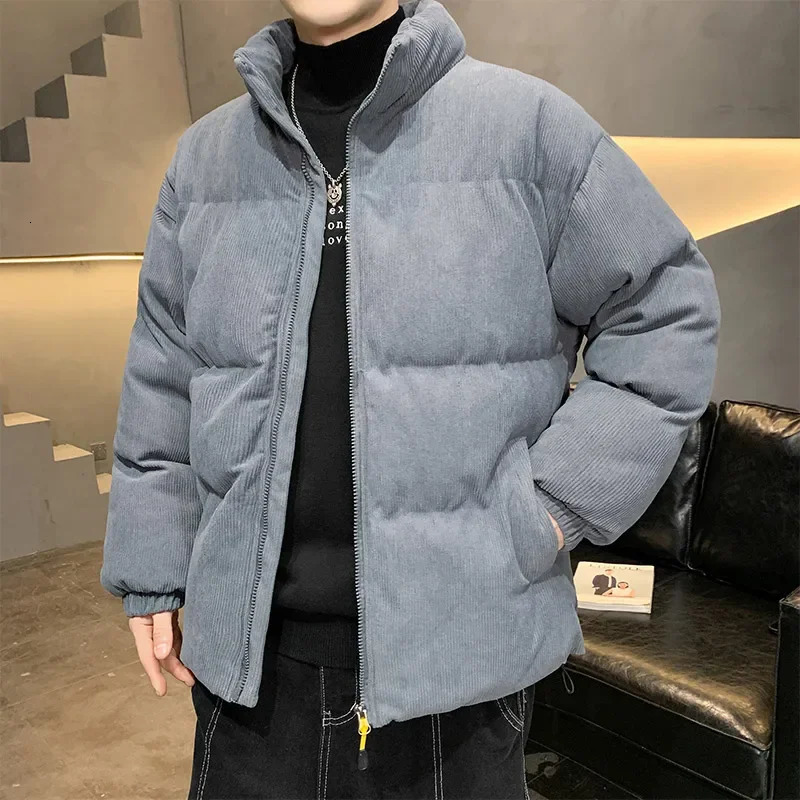 2024 Winter Mens Duck Down Jacket Winter Coats Men Fashion High Quality Corduroy Puffer Jacket Men Korean Male Ski Warm Coats 241017