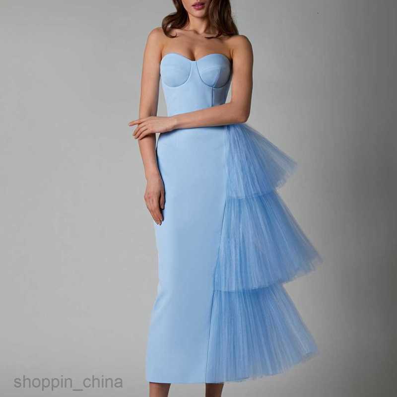 Basic Casual Women Dresses New summer women's evening gown long skirt with high elasticity pleated mesh, slim fit split dress