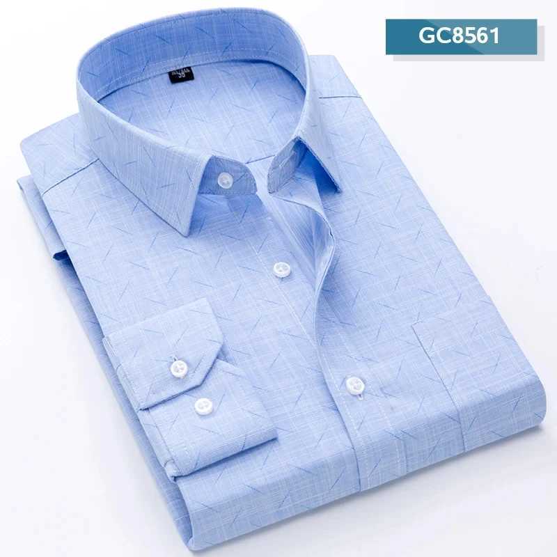 New Brand Shirts Men Long Sleeve Formal Classic Plaid Casual Soft Comfortable Single Pocket Button Down Youthful Camisa Social LX241017