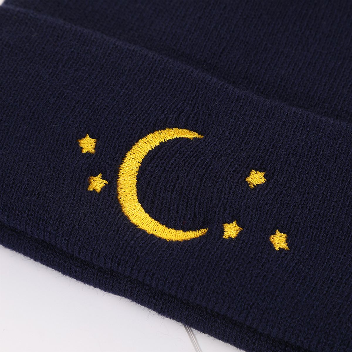 Europe-America Style Knitted Woolen Hoodie Cap Featuring Stars & Moons