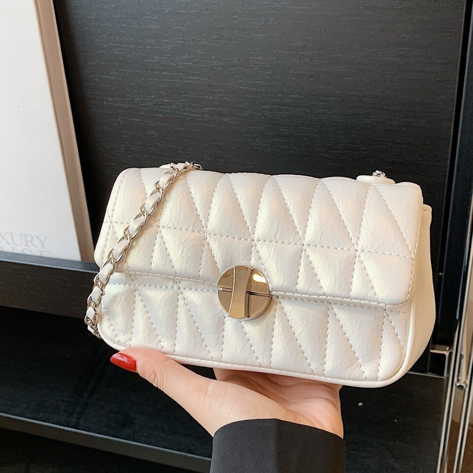 This year's popular bags for women new trendy fashion sense embroidered silver single shoulder crossbody small square bag