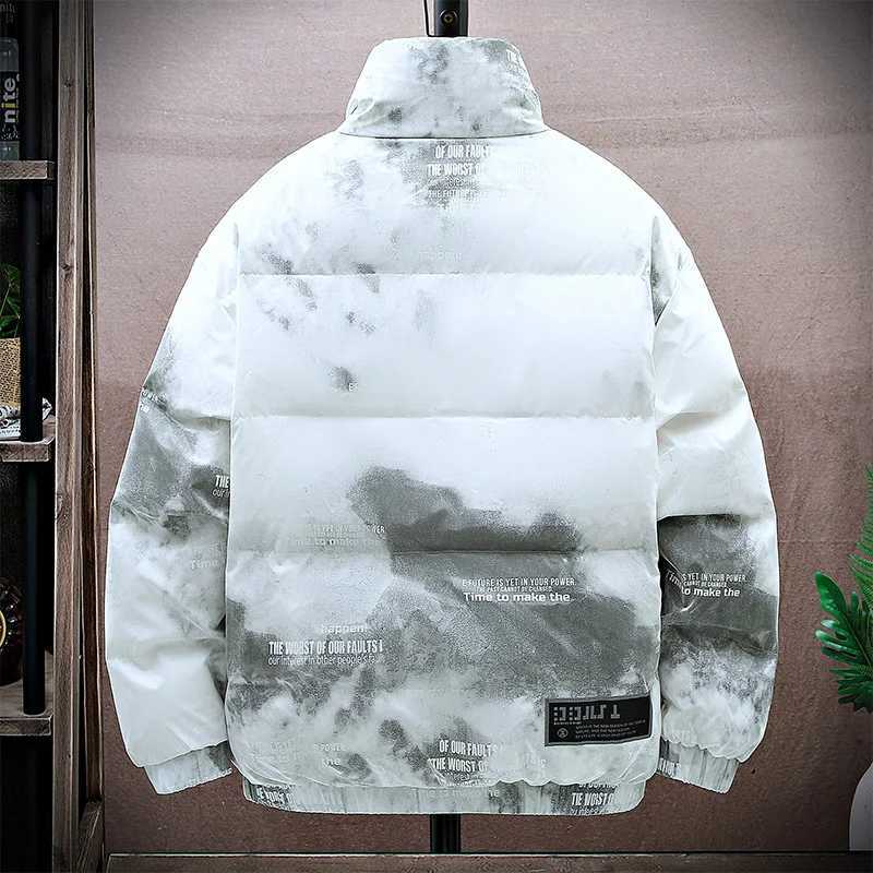 Fashionable 2024 Winter Mens Casual White Duck Down Jacket Youth Windproof Warm Short Sleeve Puff Jacket Loose Down Jacket X241017