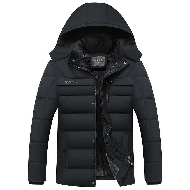 2024 new hooded winter jacket for men thick and warm windproof gift for mens winter jacket X241017