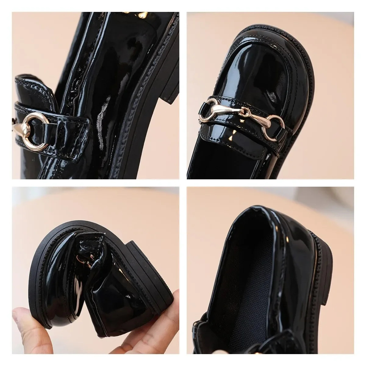 British Style Children Leather Shoes Breathable Slip on Loafers for Kids Boys Student Performance Shoes Toddler Girl Moccasins 241016