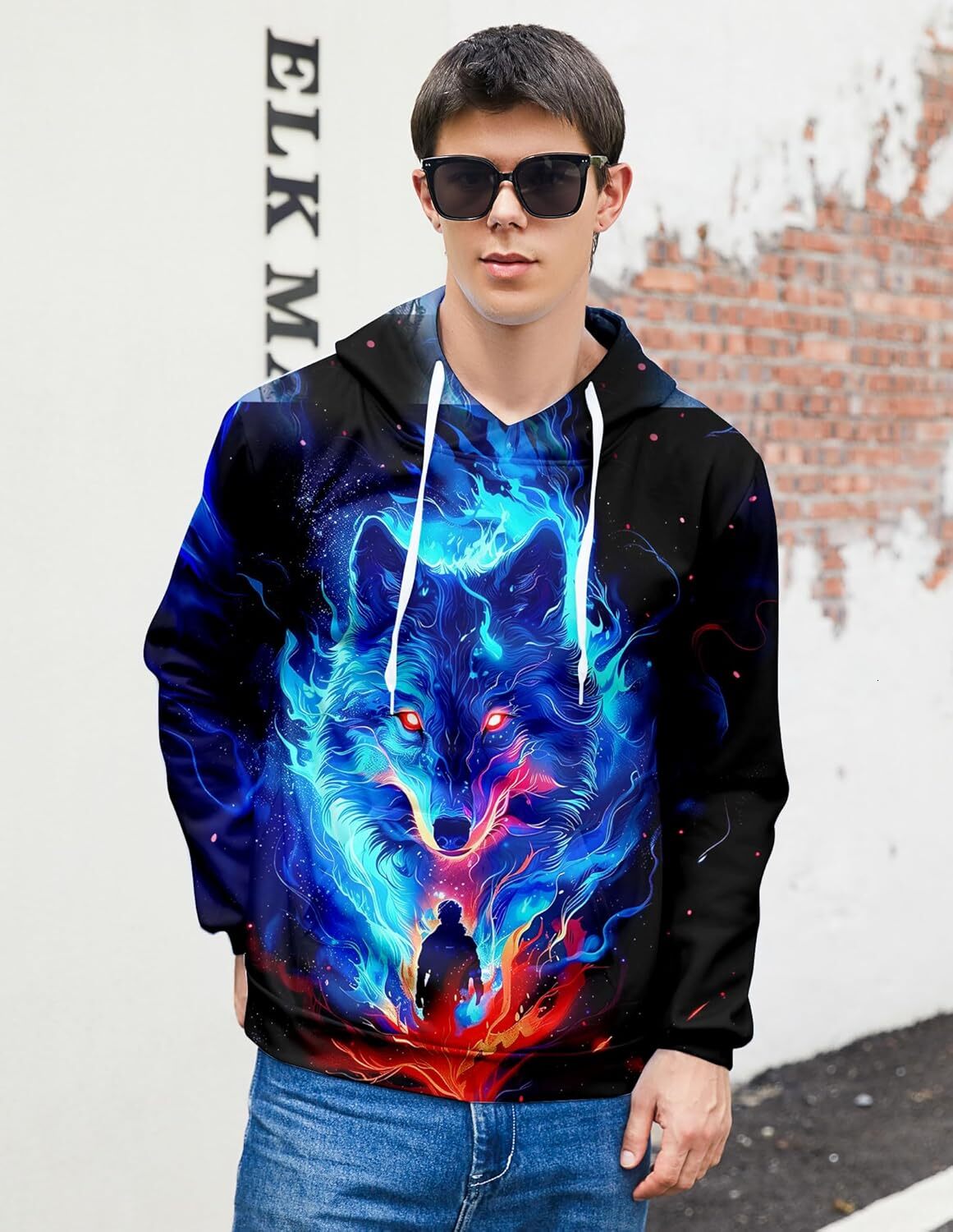 Hoodie for Mens Womens Unisex Cool 3D Liner Hoodies Upgrade Quality Pullover Novelty Print Sweatshirt With Front Pocket Graphic Hoodies sweatshirt War