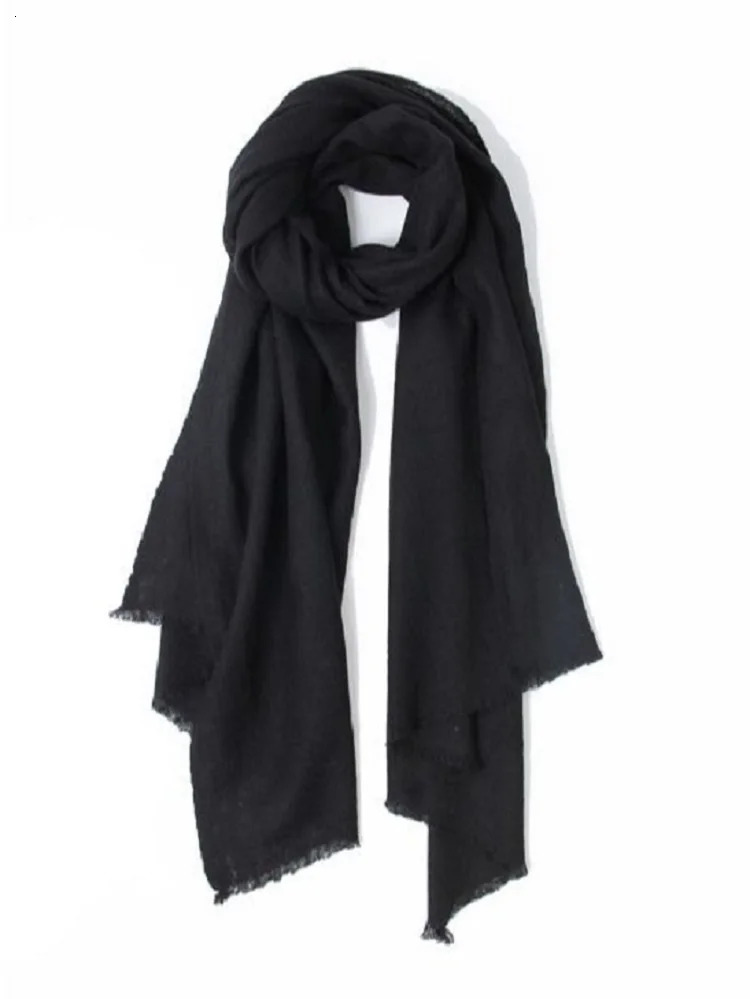 Womens and mens wool acrylic solid scarves 241009