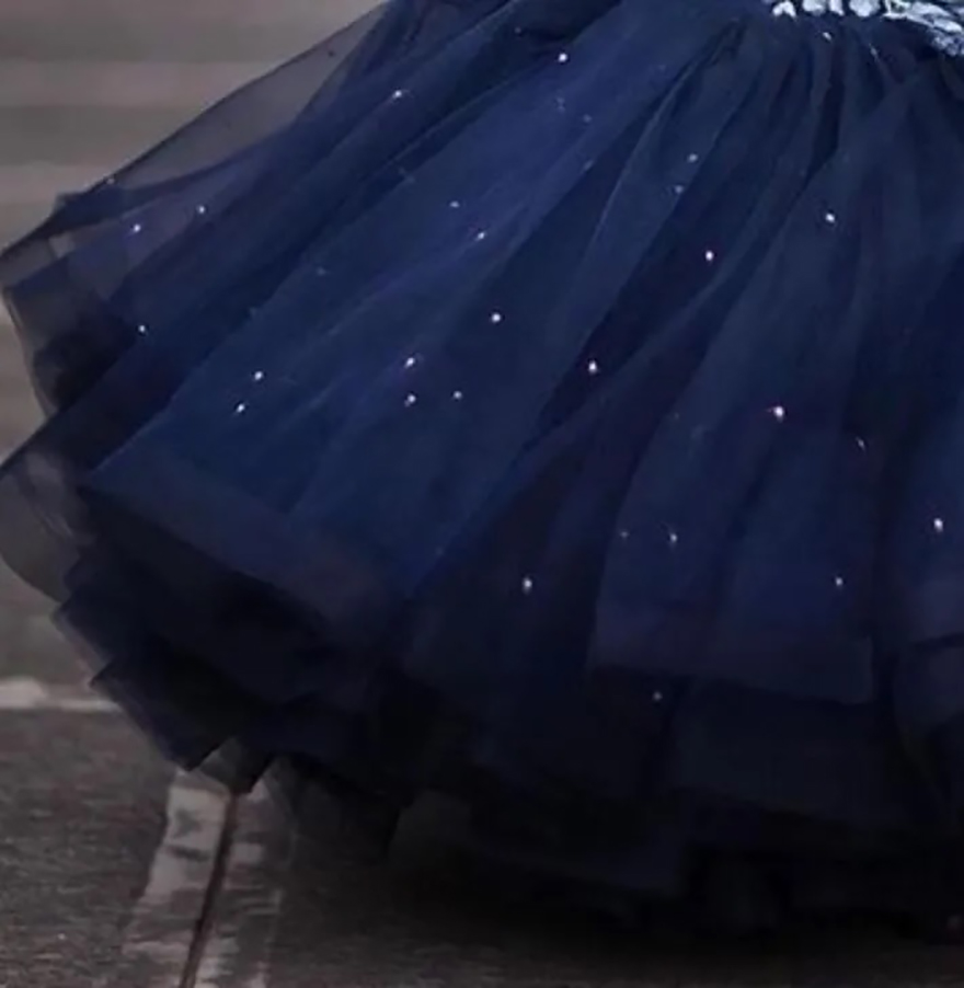 Navy Blue Lace Flower Girl Dresses Beaded Spaghetti Ball Gown Tulle Lilttle Kids Birthday Pageant Weddding Gowns