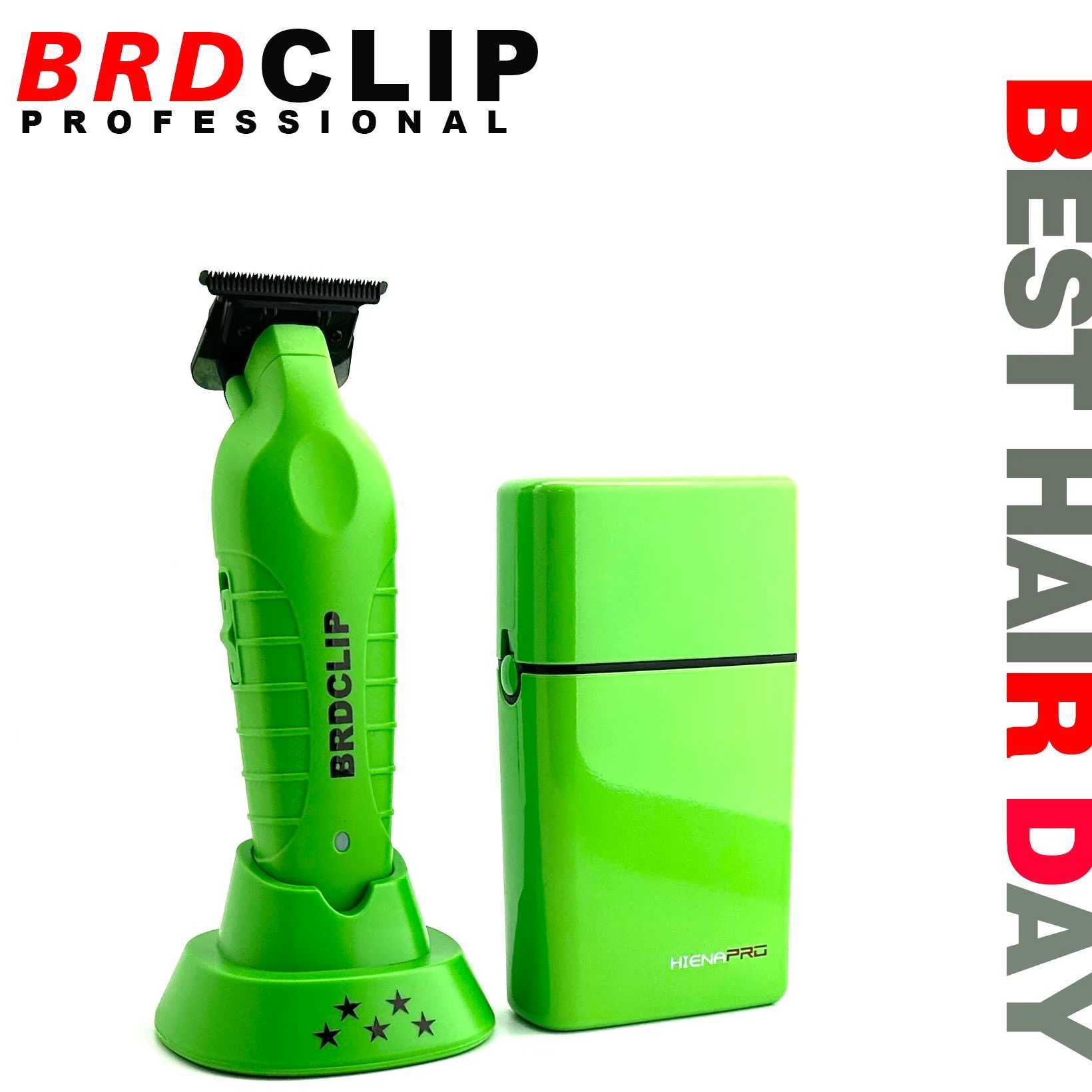 BRDCLIP high-power professional hairdresser 2PC set 8000rpm shaver carving salon hair trimmer ceramic blade trimming machine W241017