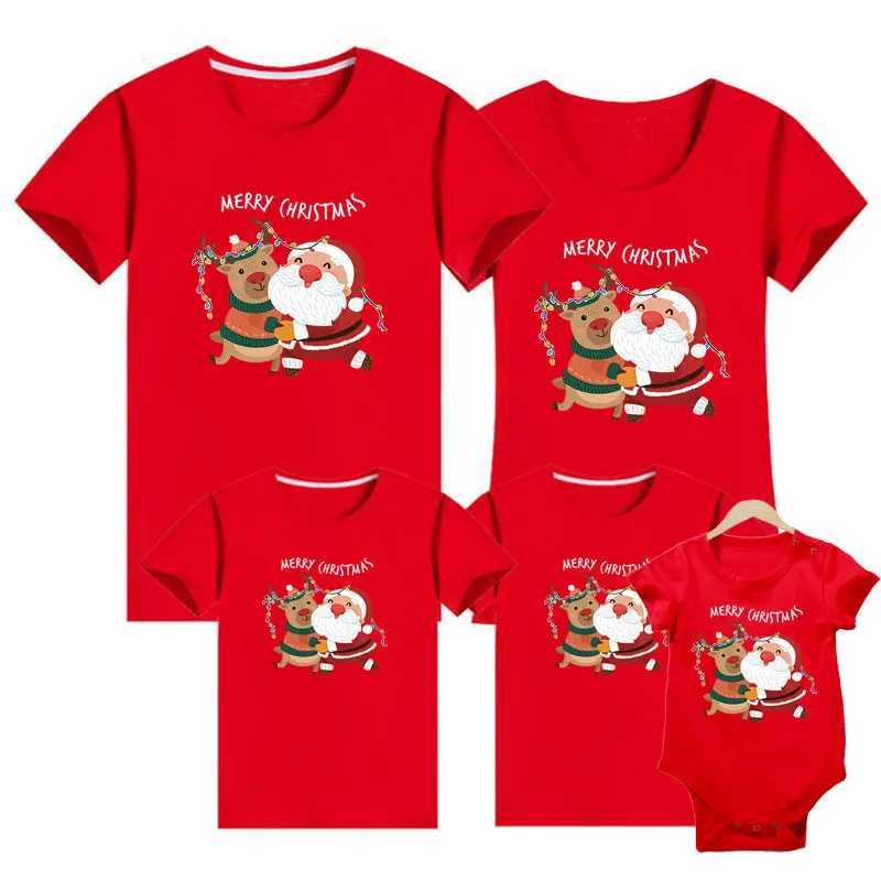 New Years clothing family appearance dad mom dad mom daughter son Christmas cotton sweater family matching clothing W241015