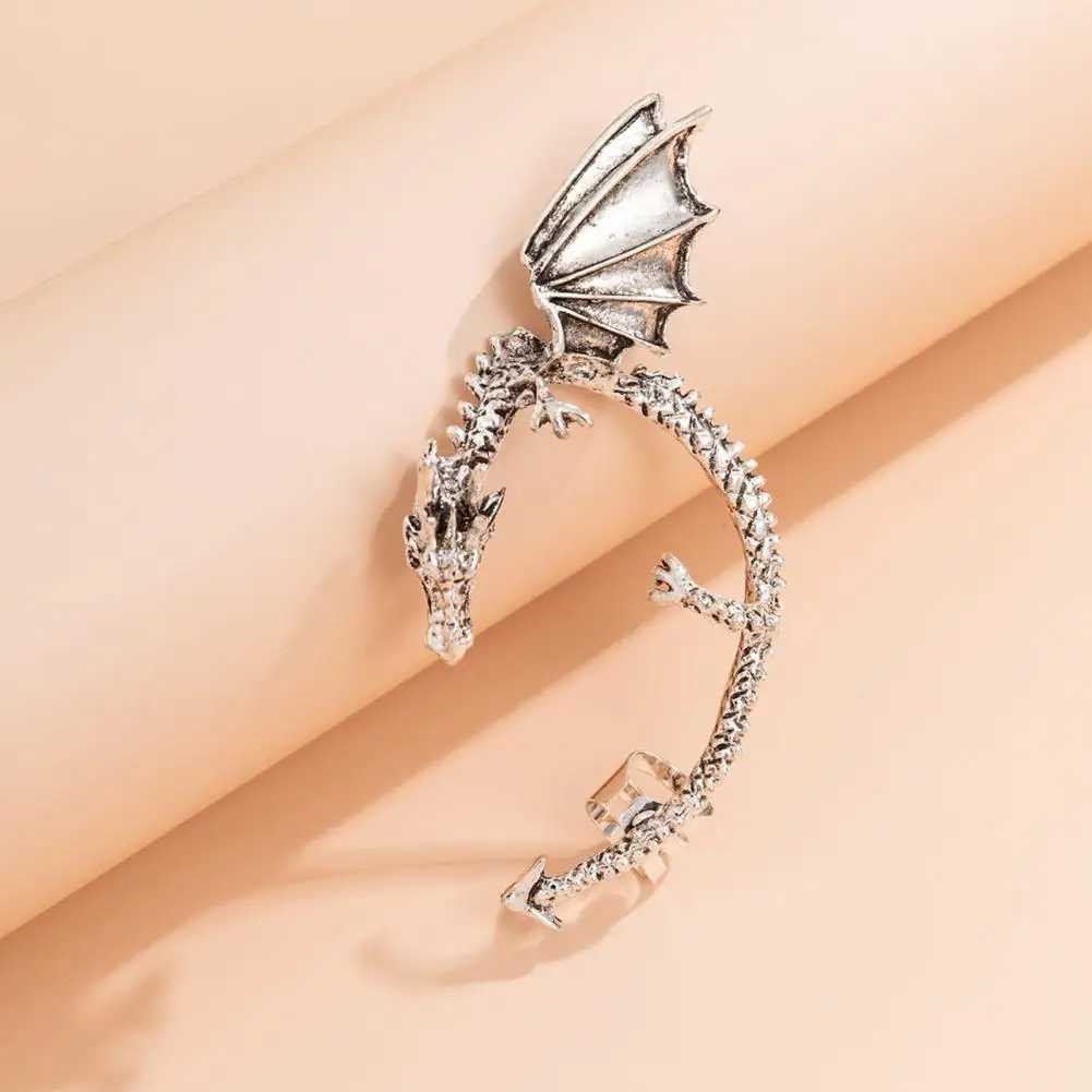 Earrings Fashion Accessories 1Pc Dragon shaped Earrings Sleeve Exposed Hip Hop Gothic Punk Non Perforated Clip Packaging Box W241017