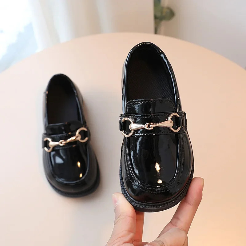 British Style Children Leather Shoes Breathable Slip on Loafers for Kids Boys Student Performance Shoes Toddler Girl Moccasins 241016