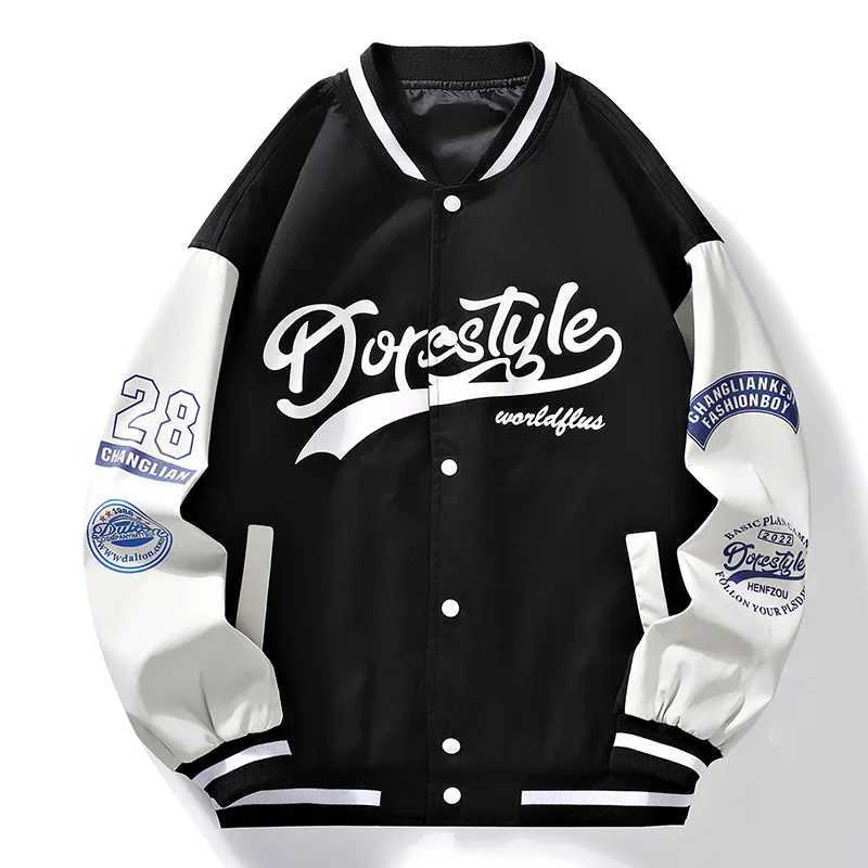 New baseball suit jacket for spring and autumn mens loose casual jacket M241017