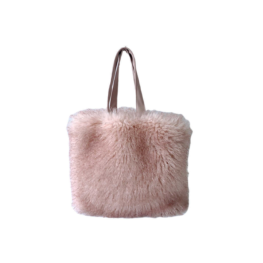 Women's Tote Bags Imitation Beach Wool Gradient Color Plush Handheld Shoulder Large Capacity Tote Bags 241015