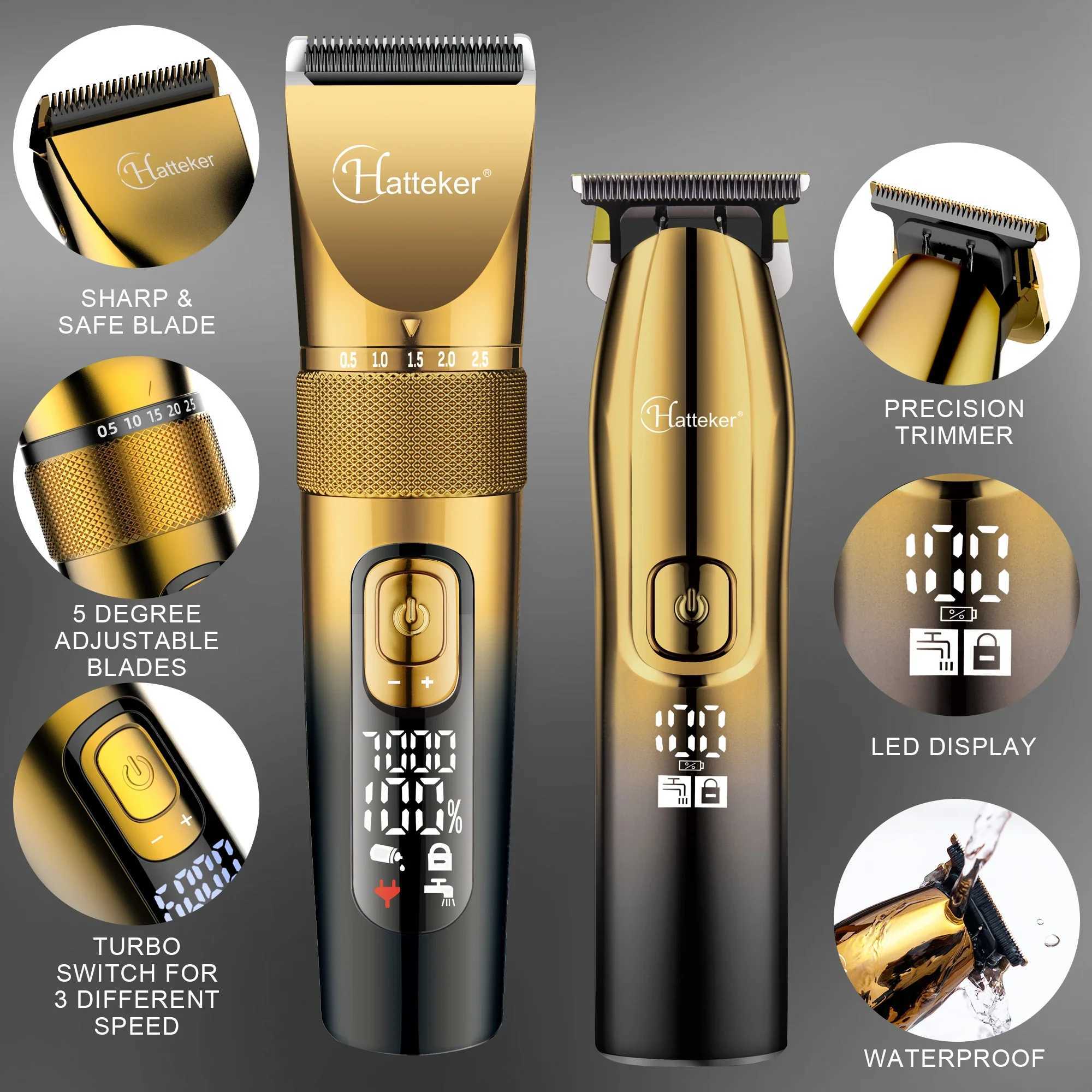 2 mens hair clippers rechargeable razors 2 mens body hair clippers and 2 trimming machines W241017